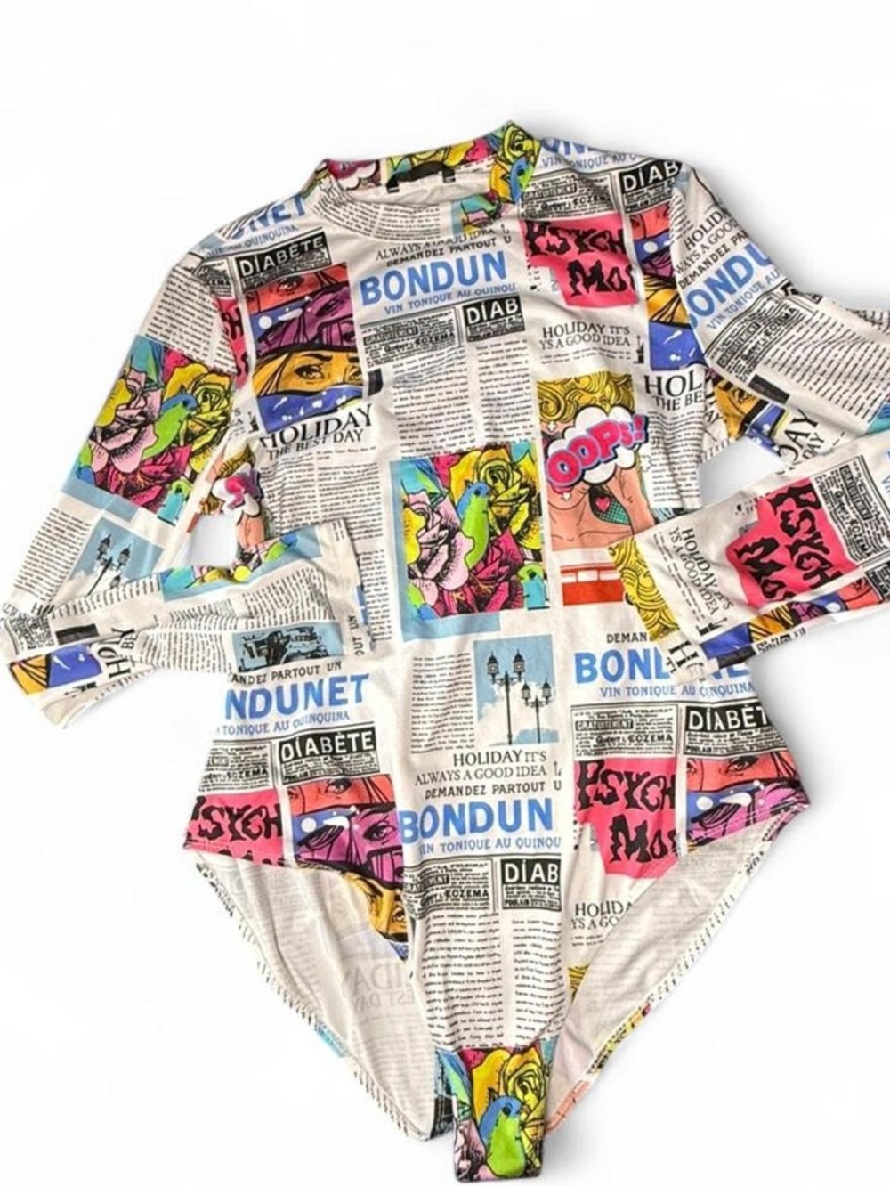 Shein Comic Book Bodysuit